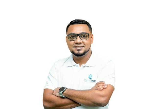 Portrait of Kazi Ashikur Rasul, Co-founder & CEO at PulseTech